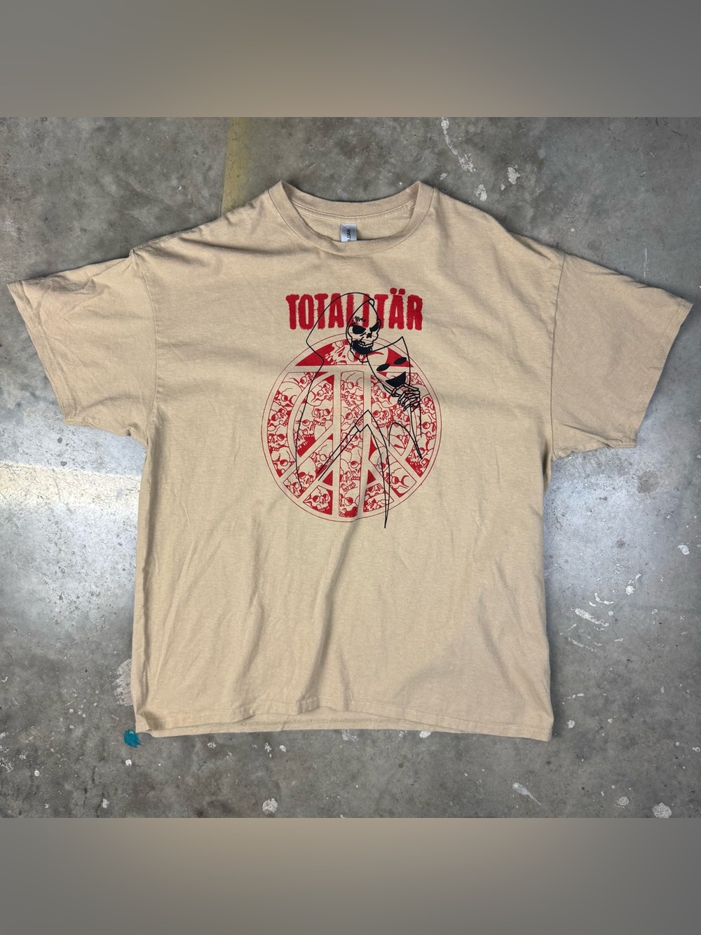 Totalitar T-Shirt Size XL Swedish Hardcore Punk Band Tee D Beat Metal Sweden